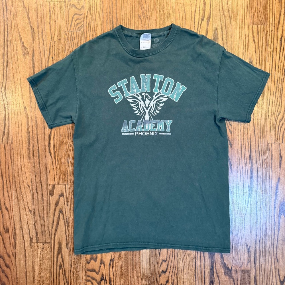 Comfort Colors Stanton Academy Phoenix Graphic T-Shirt Medium Green